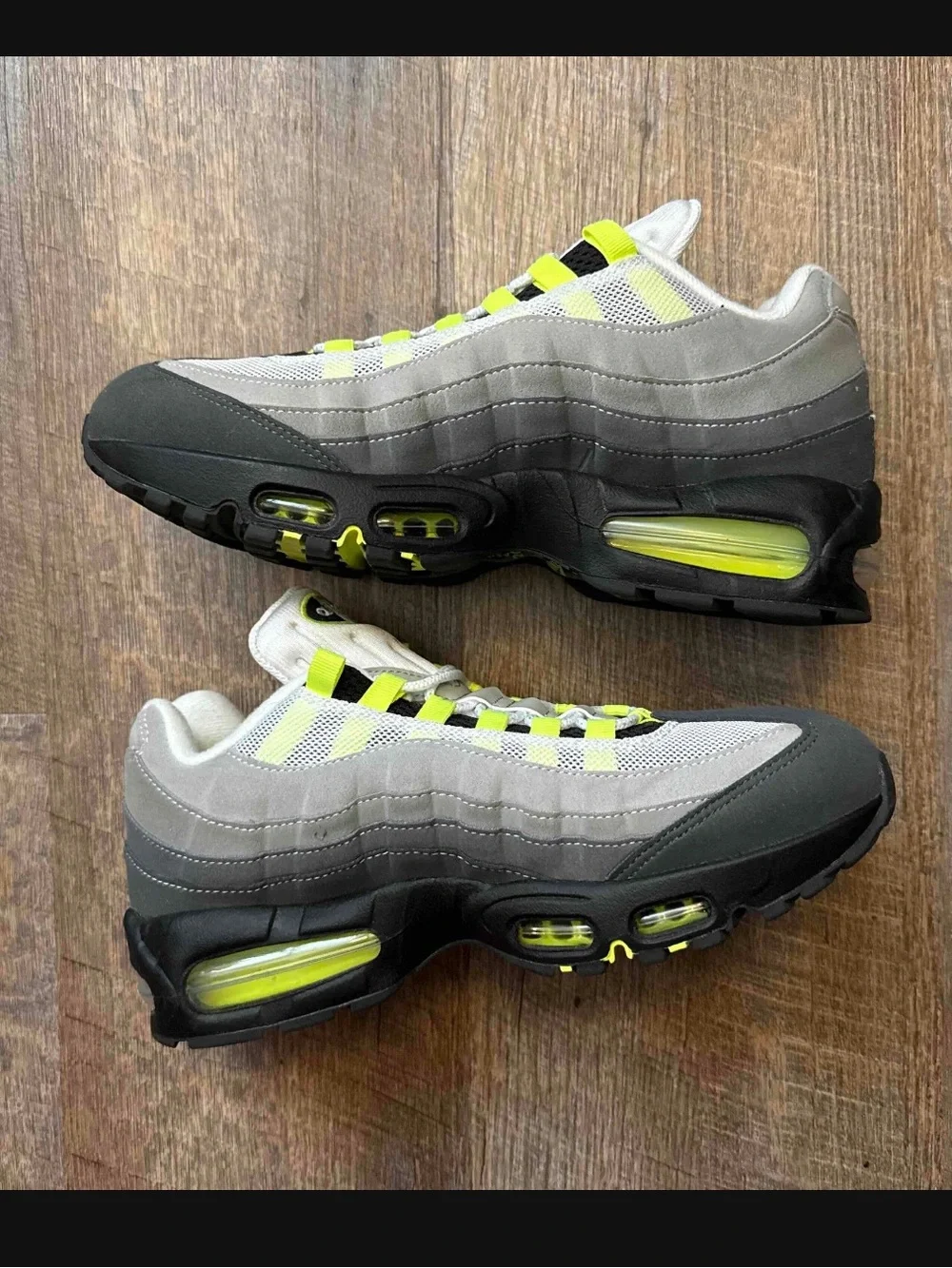 Nike Air Max 95 OG Big Bubble Neon 2025 Grey Men’s Size 8.5 Sneakers HM4740-001.